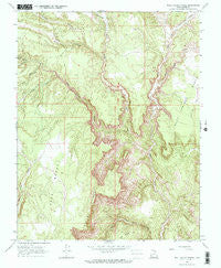 Bull Valley Gorge Utah Historical topographic map, 1:24000 scale, 7.5 X 7.5 Minute, Year 1966