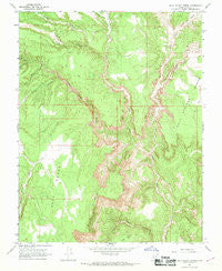 Bull Valley Gorge Utah Historical topographic map, 1:24000 scale, 7.5 X 7.5 Minute, Year 1966