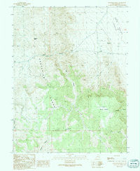 Bullgrass Knoll Utah Historical topographic map, 1:24000 scale, 7.5 X 7.5 Minute, Year 1991