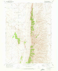 Bulls Pass Utah Historical topographic map, 1:24000 scale, 7.5 X 7.5 Minute, Year 1968