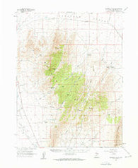 Burbank Hills Utah Historical topographic map, 1:62500 scale, 15 X 15 Minute, Year 1960
