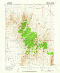 Burbank Hills Utah Historical topographic map, 1:62500 scale, 15 X 15 Minute, Year 1960