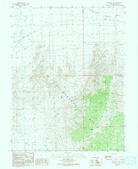 Burbank Pass Utah Historical topographic map, 1:24000 scale, 7.5 X 7.5 Minute, Year 1991