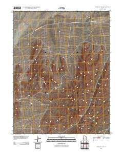 Burbank Pass Utah Historical topographic map, 1:24000 scale, 7.5 X 7.5 Minute, Year 2010