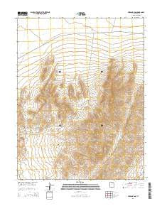 Burbank Pass Utah Current topographic map, 1:24000 scale, 7.5 X 7.5 Minute, Year 2014