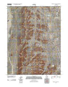Burnout Canyon Utah Historical topographic map, 1:24000 scale, 7.5 X 7.5 Minute, Year 2010