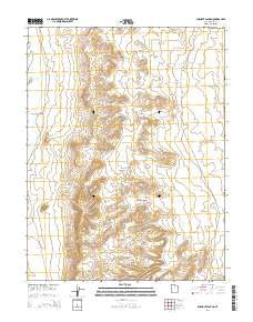 Burnout Canyon Utah Current topographic map, 1:24000 scale, 7.5 X 7.5 Minute, Year 2014