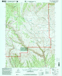 Burnt Cabin Gorge Utah Historical topographic map, 1:24000 scale, 7.5 X 7.5 Minute, Year 1996