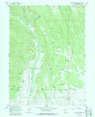 Burnt Mill Spring Utah Historical topographic map, 1:24000 scale, 7.5 X 7.5 Minute, Year 1965