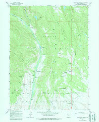 Burnt Mill Spring Utah Historical topographic map, 1:24000 scale, 7.5 X 7.5 Minute, Year 1965