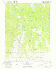 Burnt Mill Spring Utah Historical topographic map, 1:24000 scale, 7.5 X 7.5 Minute, Year 1965