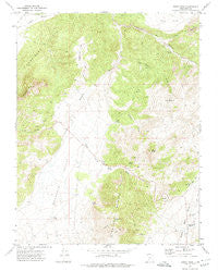 Burnt Peak Utah Historical topographic map, 1:24000 scale, 7.5 X 7.5 Minute, Year 1971