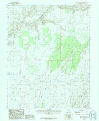 Burnt Spring Utah Historical topographic map, 1:24000 scale, 7.5 X 7.5 Minute, Year 1987