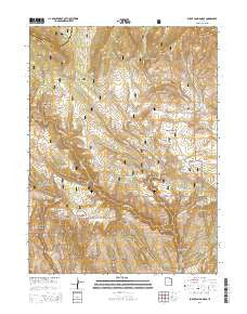Burnt Cabin Gorge Utah Current topographic map, 1:24000 scale, 7.5 X 7.5 Minute, Year 2014