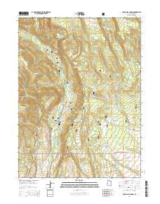 Burnt Mill Spring Utah Current topographic map, 1:24000 scale, 7.5 X 7.5 Minute, Year 2014
