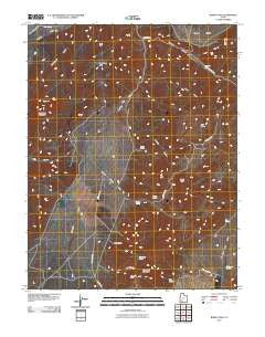 Burnt Peak Utah Historical topographic map, 1:24000 scale, 7.5 X 7.5 Minute, Year 2010