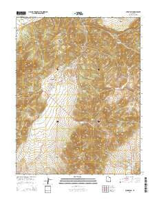 Burnt Peak Utah Current topographic map, 1:24000 scale, 7.5 X 7.5 Minute, Year 2014
