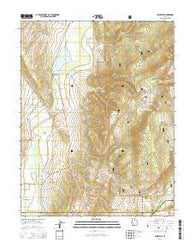 Burrville Utah Current topographic map, 1:24000 scale, 7.5 X 7.5 Minute, Year 2014