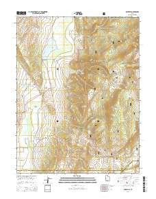 Burrville Utah Current topographic map, 1:24000 scale, 7.5 X 7.5 Minute, Year 2014
