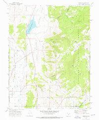 Burrville Utah Historical topographic map, 1:24000 scale, 7.5 X 7.5 Minute, Year 1968
