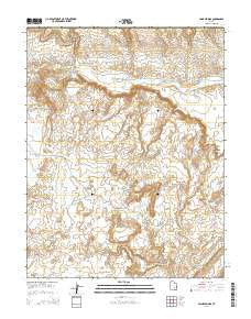 Caine Springs Utah Current topographic map, 1:24000 scale, 7.5 X 7.5 Minute, Year 2014