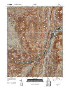 Caineville Utah Historical topographic map, 1:24000 scale, 7.5 X 7.5 Minute, Year 2011