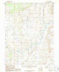Caineville Utah Historical topographic map, 1:24000 scale, 7.5 X 7.5 Minute, Year 1987