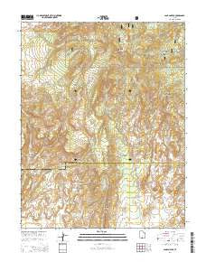 Canaan Peak Utah Current topographic map, 1:24000 scale, 7.5 X 7.5 Minute, Year 2014