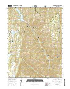 Candland Mountain Utah Current topographic map, 1:24000 scale, 7.5 X 7.5 Minute, Year 2014
