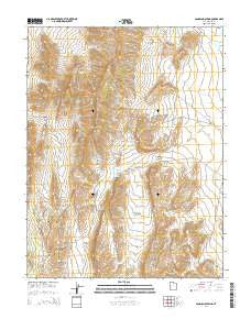 Candland Spring Utah Current topographic map, 1:24000 scale, 7.5 X 7.5 Minute, Year 2014