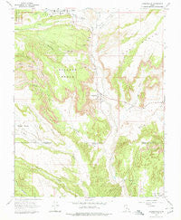 Cannonville Utah Historical topographic map, 1:24000 scale, 7.5 X 7.5 Minute, Year 1966