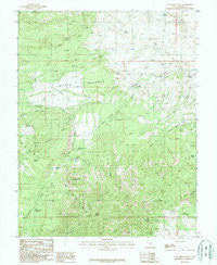 Cass Creek Peak Utah Historical topographic map, 1:24000 scale, 7.5 X 7.5 Minute, Year 1987
