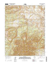 Cass Creek Peak Utah Current topographic map, 1:24000 scale, 7.5 X 7.5 Minute, Year 2014