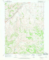 Castle Rock Utah Historical topographic map, 1:24000 scale, 7.5 X 7.5 Minute, Year 1968