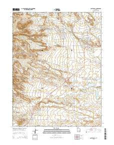 Castle Dale Utah Current topographic map, 1:24000 scale, 7.5 X 7.5 Minute, Year 2014