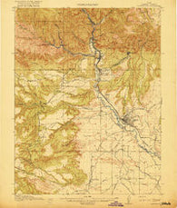 Castlegate Utah Historical topographic map, 1:62500 scale, 15 X 15 Minute, Year 1916