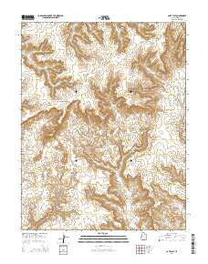Cave Flat Utah Current topographic map, 1:24000 scale, 7.5 X 7.5 Minute, Year 2014