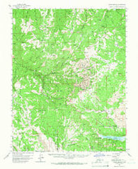Cedar Breaks Utah Historical topographic map, 1:62500 scale, 15 X 15 Minute, Year 1958