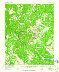 Cedar Breaks Utah Historical topographic map, 1:62500 scale, 15 X 15 Minute, Year 1958
