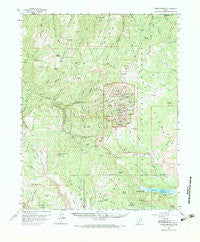 Cedar Breaks Utah Historical topographic map, 1:62500 scale, 15 X 15 Minute, Year 1958