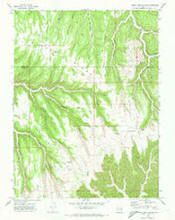 Cedar Camp Canyon Utah Historical topographic map, 1:24000 scale, 7.5 X 7.5 Minute, Year 1970