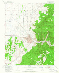 Cedar City Utah Historical topographic map, 1:24000 scale, 7.5 X 7.5 Minute, Year 1950