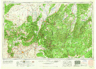 Cedar City Utah Historical topographic map, 1:250000 scale, 1 X 2 Degree, Year 1953