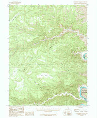 Cedar Ridge Canyon Utah Historical topographic map, 1:24000 scale, 7.5 X 7.5 Minute, Year 1985