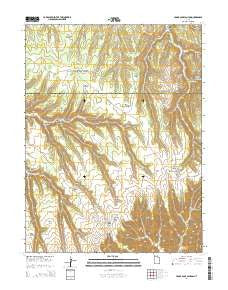 Cedar Camp Canyon Utah Current topographic map, 1:24000 scale, 7.5 X 7.5 Minute, Year 2014