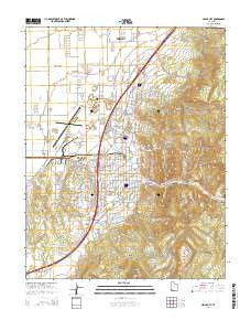 Cedar City Utah Current topographic map, 1:24000 scale, 7.5 X 7.5 Minute, Year 2014