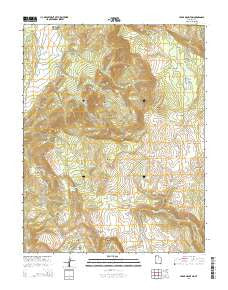 Cedar Mountain Utah Current topographic map, 1:24000 scale, 7.5 X 7.5 Minute, Year 2014