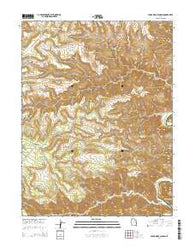 Cedar Ridge Canyon Utah Current topographic map, 1:24000 scale, 7.5 X 7.5 Minute, Year 2014