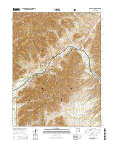 Champlin Peak Utah Current topographic map, 1:24000 scale, 7.5 X 7.5 Minute, Year 2014