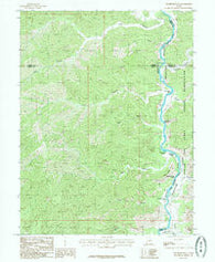 Chandler Falls Utah Historical topographic map, 1:24000 scale, 7.5 X 7.5 Minute, Year 1985